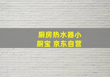 厨房热水器小厨宝 京东自营